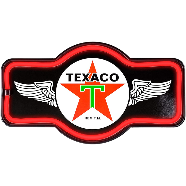 Texaco Gas Pump Clock METALLSKILT.NO