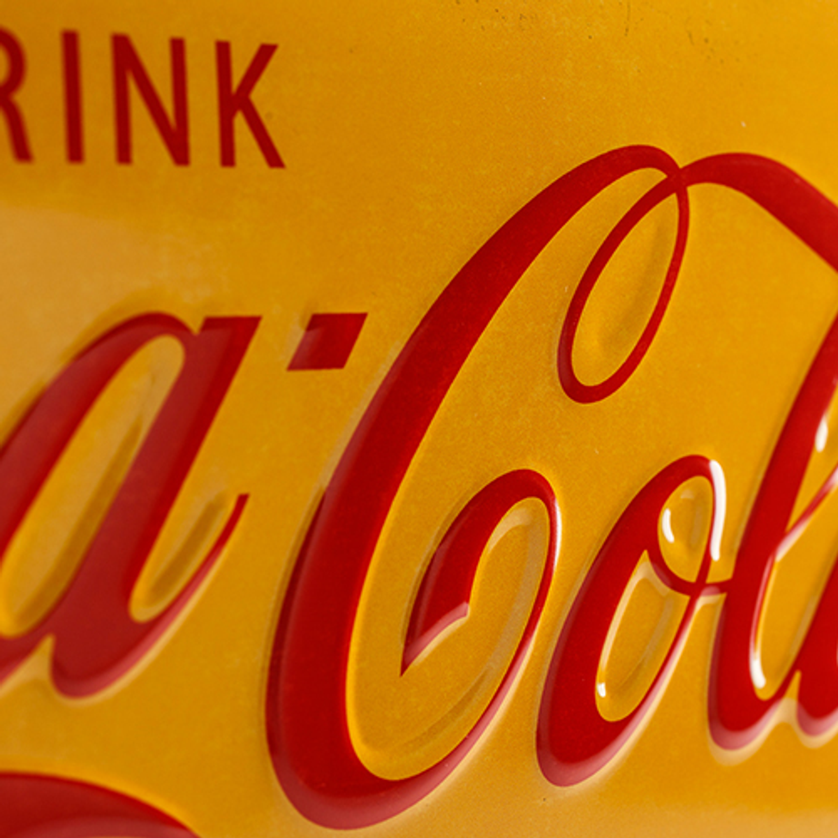 Coca-Cola Yellow 1930/1940 Logo