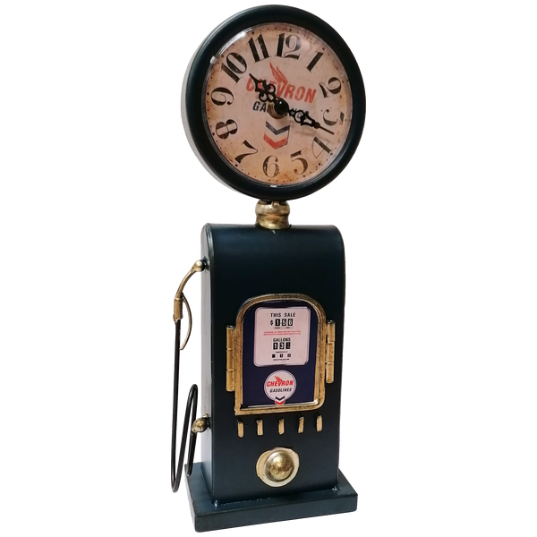 Texaco Gas Pump Clock METALLSKILT.NO